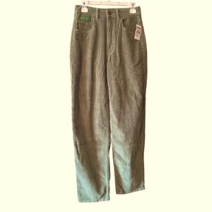 Empyre Sage Green‎ Corduroy Pants Y2K Skater Style Streetwear Size 4
